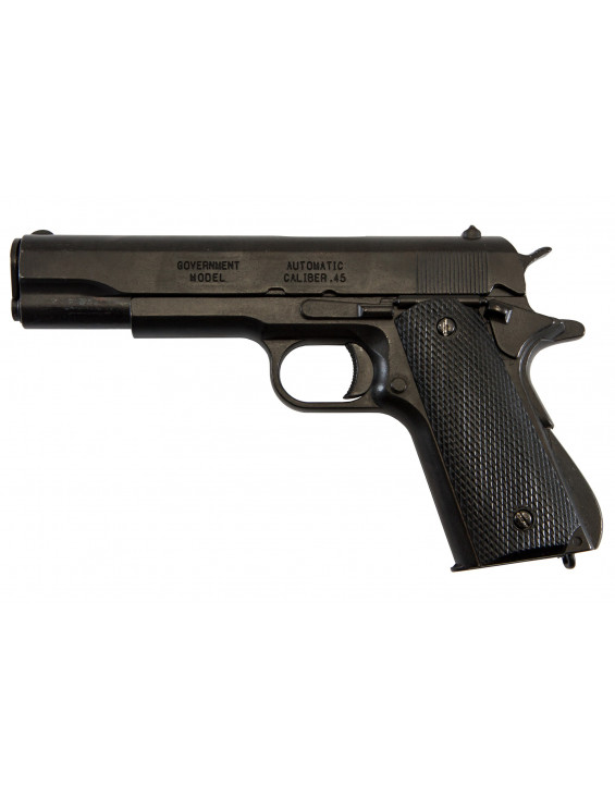 PISTOLET 45 USA 1911 NOIR  (IDEM P1227) NON DEMONTABLE