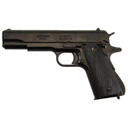 PISTOLET 45 USA 1911 NOIR  (IDEM P1227) NON DEMONTABLE