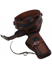 CEINTURE CUIR 1 PISTOLET