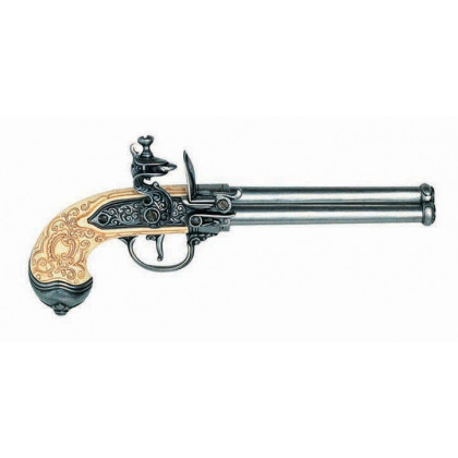 PISTOLET ITALIEN 3 CANONS LORENZONI 1680