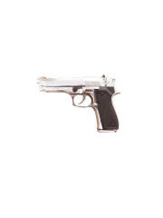 PISTOLET CHROME 9 MM