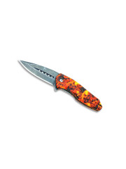 COUTEAU ZOMBIE ORANGE LAME 8CM