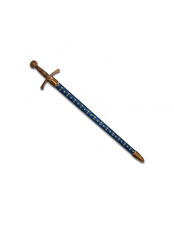 EPEE FLEUR DE LYS FOURREAU BLEU 109CM