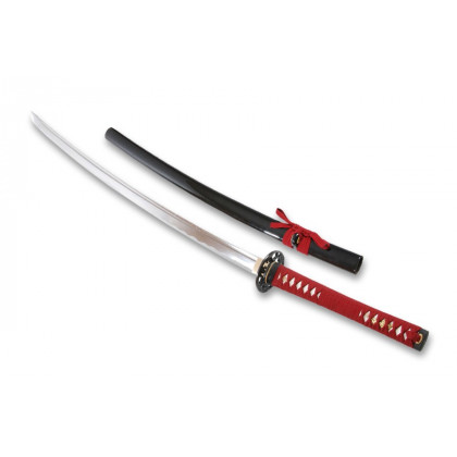 KATANA MARU MANCHE ROUGE SANS BOITE