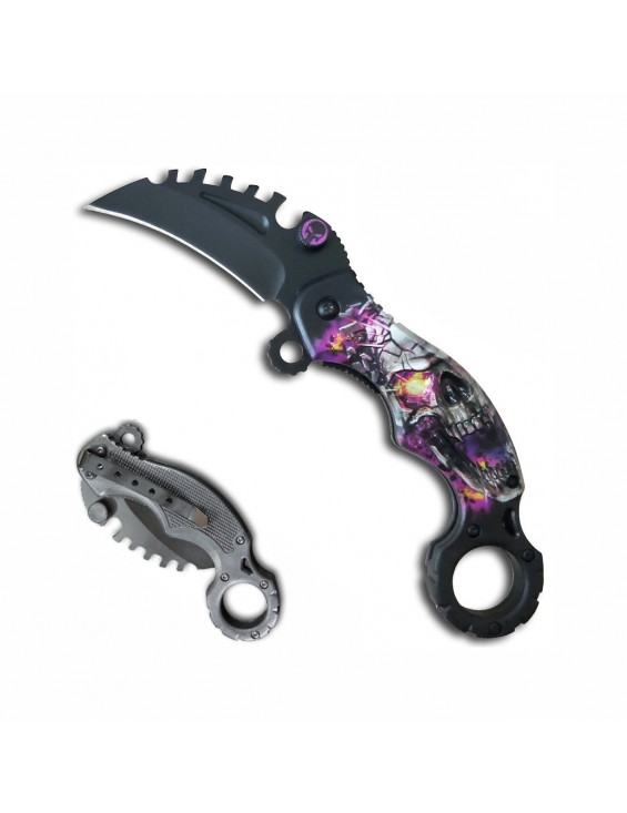 COUTEAU KARAMBIT TETE DE MORT 6.1 CM