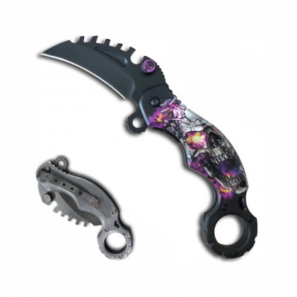 COUTEAU KARAMBIT TETE DE MORT 6.1 CM