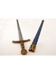 EPEE FLEUR DE LYS FOURREAU BLEU 109CM