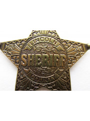 ETOILE DE SHERIF 5 BRANCHES BRONZE