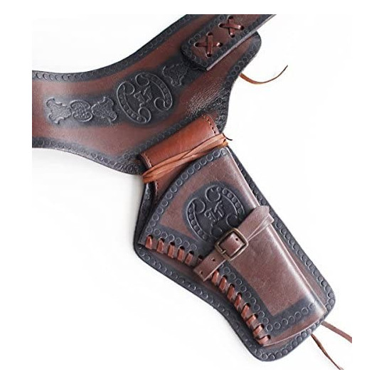 Ceinture en cuir à motifs pour hommes 5028 FR-BE