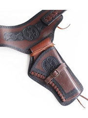 CEINTURE CUIR 1 PISTOLET