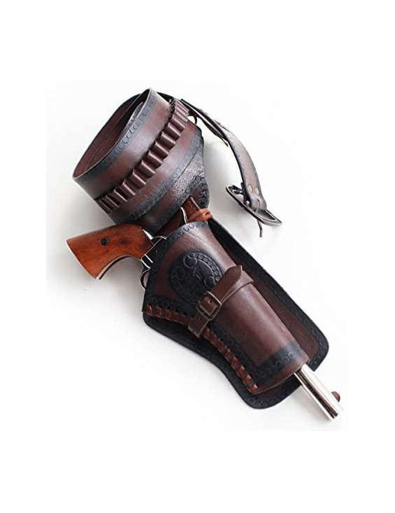 CEINTURE CUIR 1 PISTOLET