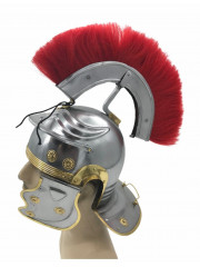 CASQUE CENTURION ROMAIN CRETE FRONTALE ROUGE