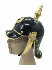 CASQUE A POINTE ALLEMAND METAL NOIR