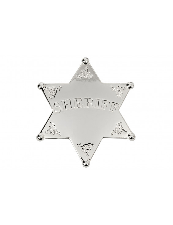ETOILE SHERIF PLAQUE ARGENT