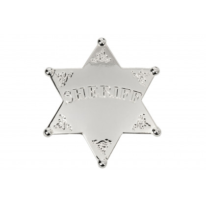 ETOILE SHERIF PLAQUE ARGENT