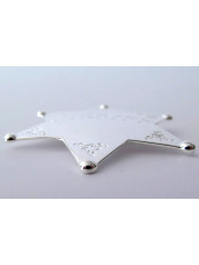 ETOILE SHERIF PLAQUE ARGENT