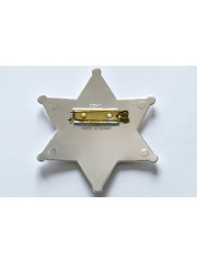 ETOILE SHERIF PLAQUE ARGENT