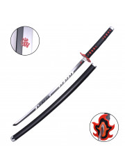 KATANA NON TRANCHANT NOIR ET ROUGE