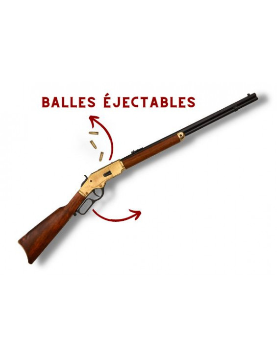 FUSIL WINCHESTER 73 OR EJECTABLE + 3 BALLES