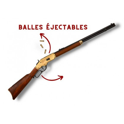 FUSIL WINCHESTER 73 OR EJECTABLE + 3 BALLES