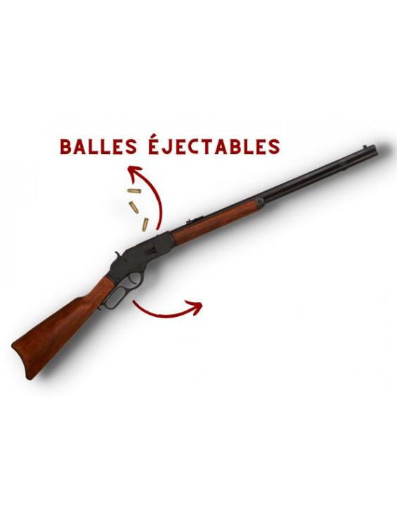 FUSIL WINCHESTER 73 NOIR EJECTABLE + 3 BALLES