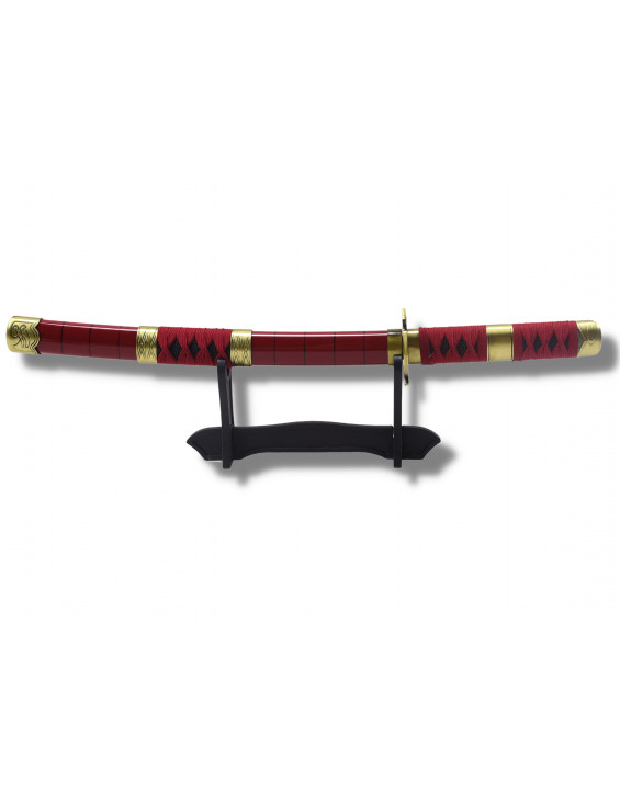 Mini Katana rouge et or