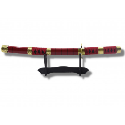 Mini Katana rouge et or