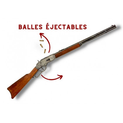 FUSIL WINCHESTER 73 EFFET VIEILLI EJECTABLE + 3 BALLES