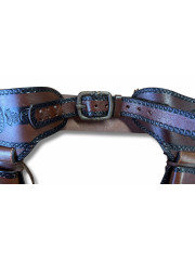 CEINTURE CUIR 2 PISTOLETS