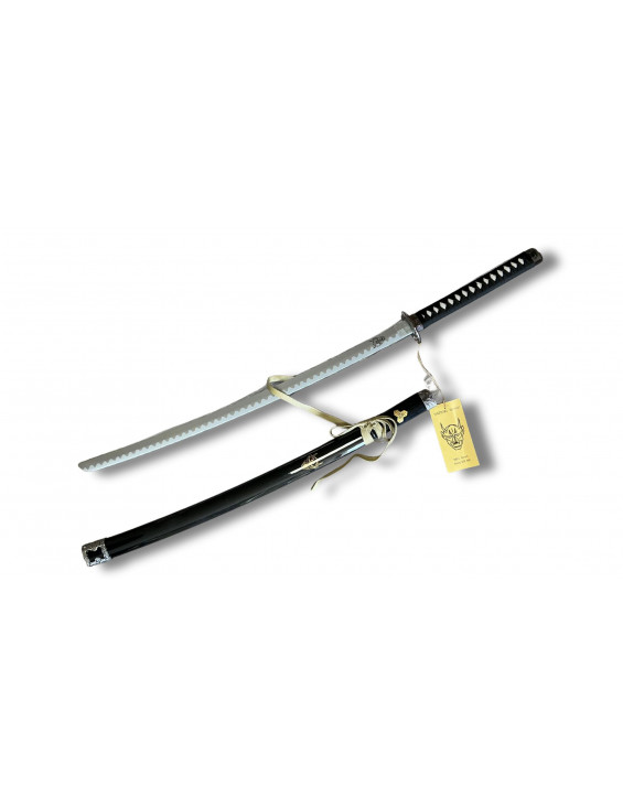 Katana en bois décoratif — Réplique Hattori Hanzo avec motif démon