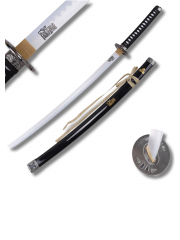 Katana en bois de collection — Réplique Hattori Hanzo avec motif kanji