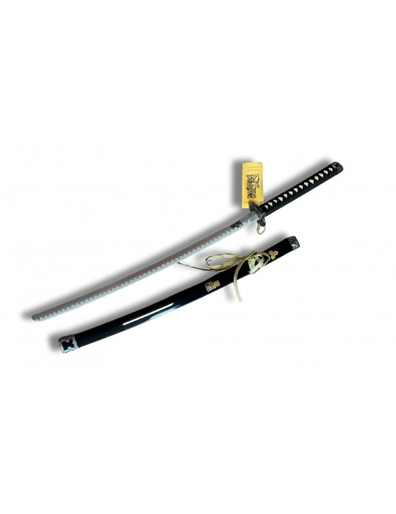Katana en bois de collection — Réplique Hattori Hanzo avec motif kanji