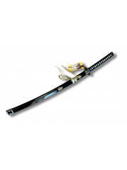 Katana en bois de collection — Réplique Hattori Hanzo avec motif kanji