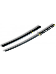 Katana Noir – Édition Anti-Magie avec Garde Trèfle