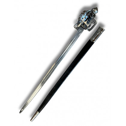 Épée Jacobite à garde en panier dorée