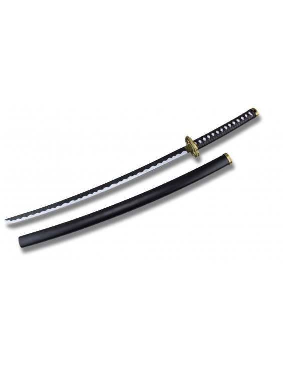 Katana Enten – Sabre Japonais Noir Élégant avec Garde Dorée