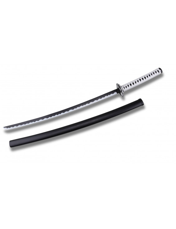 Katana Cloud Gouger – Sabre Noir à Manche Blanc avec Garde Nuage