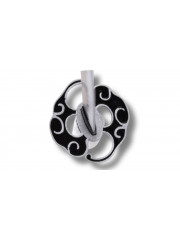 Katana Cloud Gouger – Sabre Noir à Manche Blanc avec Garde Nuage