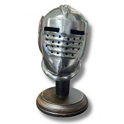 Mini Casque Maximilien Médiéval à Visière Perforée