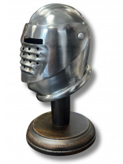 Mini Casque Maximilien Médiéval à Visière Perforée