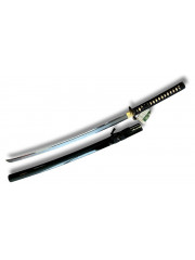 Katana Kobuse Noir Double Acier Élégance Guerrière