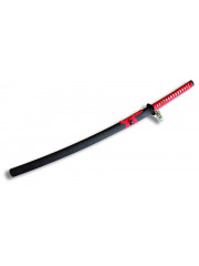 Katana Rouge 1045 Lame Éclair Élégance Impériale