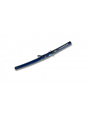 Wakizashi Bleu Nuit Trempe Argile Finition Maître