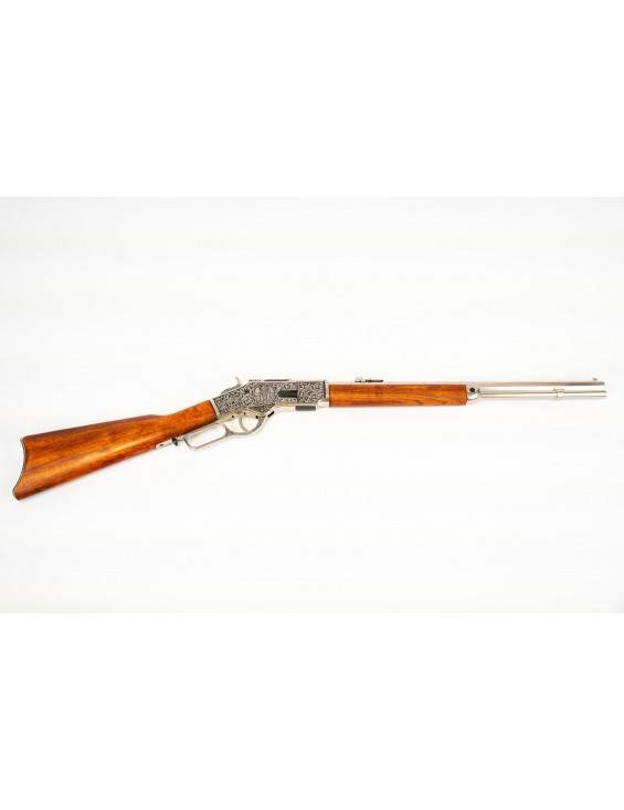 Fusil Winchester Mod. 73, USA 1873 canon court argenté gravé