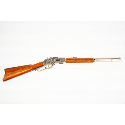 Fusil Winchester Mod. 73, USA 1873 canon court argenté gravé
