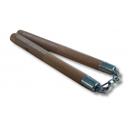NUNCHAKU CHAINE BOIS NATUREL