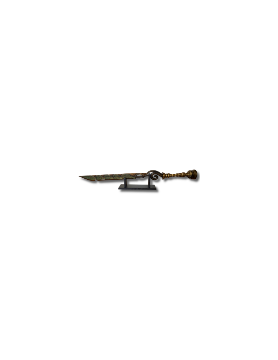 Épée Fantasy en Métal – Lame Ornementée – 91 cm avec Support