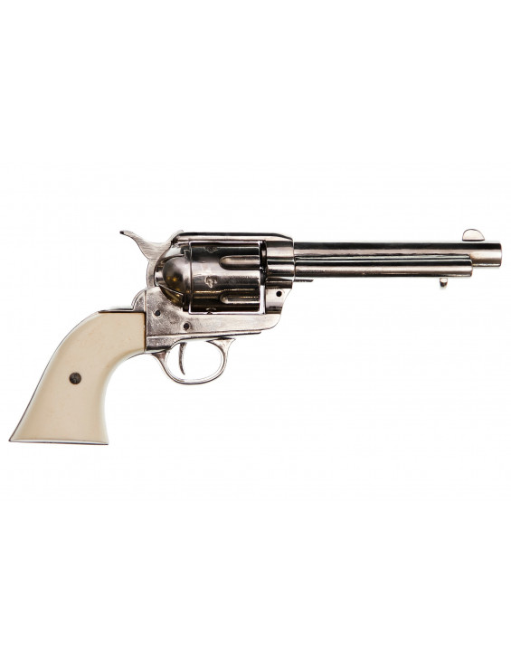 REVOLVER PEACEMAKER USA 1873 ARGENT 30.5 CM