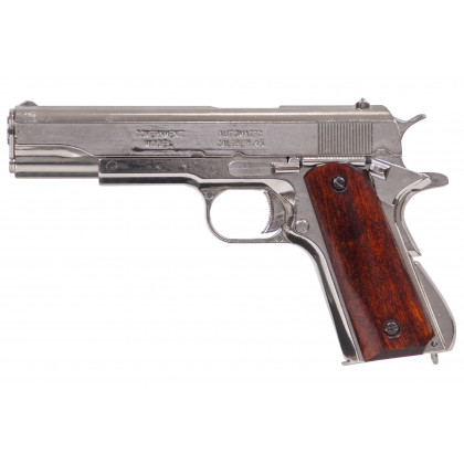 PISTOLET 45 USA 1911 CHROME (IDEM P1227NQ) DEMONTABLE