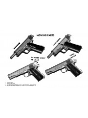 PISTOLET 45 USA 1911 CHROME (IDEM P1227NQ) DEMONTABLE